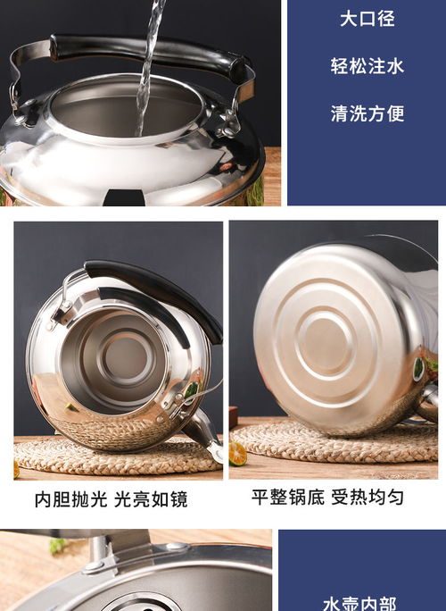 不锈钢烧水壶选购指南 特厚鸣音、大容量与多炉兼容性解析